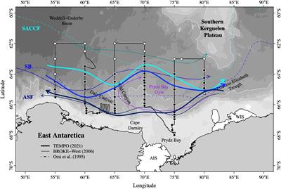 Observed water-mass characteristics and circulation off Prydz Bay, East Antarctica